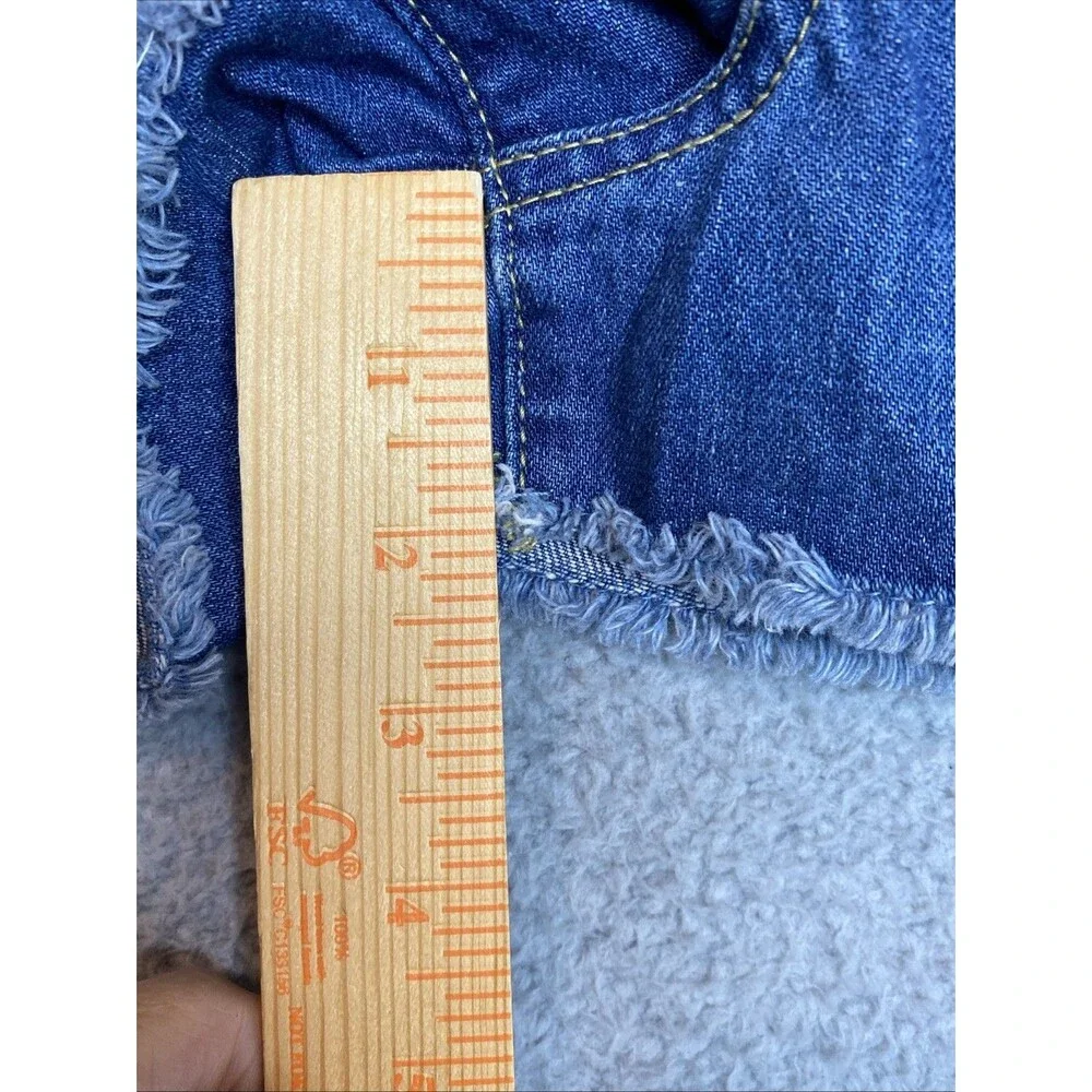 Forever 21 Denim Shorts Jean Sz 29 (Fit 30x2) Distressed Funky Retro Hippie